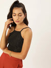 Veni Vidi Vici Black Tie Back Top