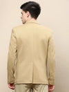 Men Khaki Solid Casual Blazers-AR-51-Khaki