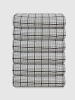 Athom Living Premium  Bath Towel 75 x 150 cm Pack of 6 Waffle Towel,Ultra Absorbent, Quick Dry, and Durable - Ideal for Spa, Gym, and Everyday Use, Grey color-ATZ-BT-7E-C6