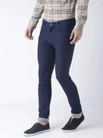 Hangup Men Slim Solid Jeans & Trousers-DarkBlueJeans1