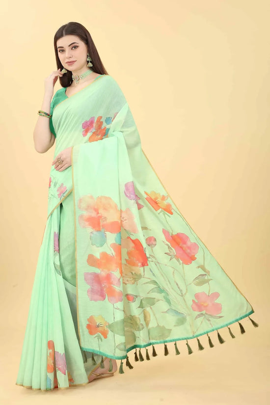 Vibrant Floral Wonder Saree-SZ-ANIKA-LGN-1405