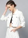 Women Solid Standard White Jacket