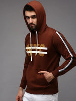 Men Brown Solid Sweatshirt-OTSS-26-Brown