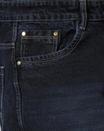 Retro Denim Jeans with 5 pockets-Grey