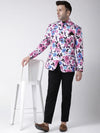 Hangup Men Standard Printed Men Formalwear-D126_5Button_Blazer