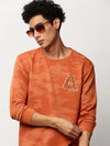 Men Orange Camouflage Casual Sweatshirts-STCW-PW-427-Orange