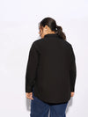 Women Black Poplin Shirt