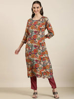 Women Multi Floral Kurta Set-DW-3876-Multi