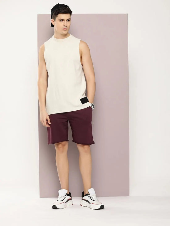 Dillinger Maroon Solid shorts