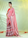 Rose Pink Cotton Soft Saree With Woven Nakshi Borders-MA62CT33660067