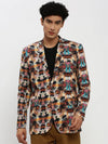 Men Multi Printed Blazer-SOBLZ-85-04-Multi