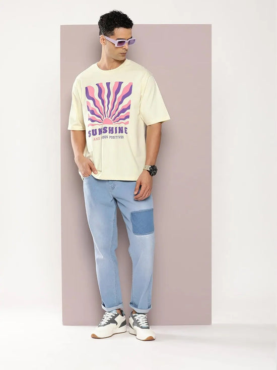 Dillinger Off White Graphic Oversized T-shirt-DLMOV275WWHT-S