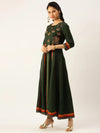 Women's Green Solid Kurta Sets-GW-1954-Green