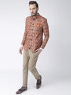 Hangup Men Standard Printed Men Formalwear-D355ButtonBlazer