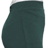 Smarty Pants Women's Polyester Lycra Slit Bell Bottom Bottle Green Formal Trouser