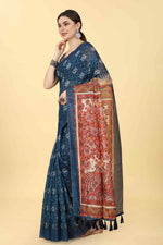 Subtle Pastel Glow Saree-SZ-INDIGO-1423