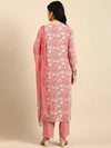 Women's Pink Printed Kurta Set-GW-3134-Pink