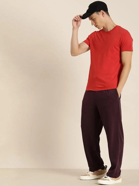 Dillinger Maroon Solid Korean Pant