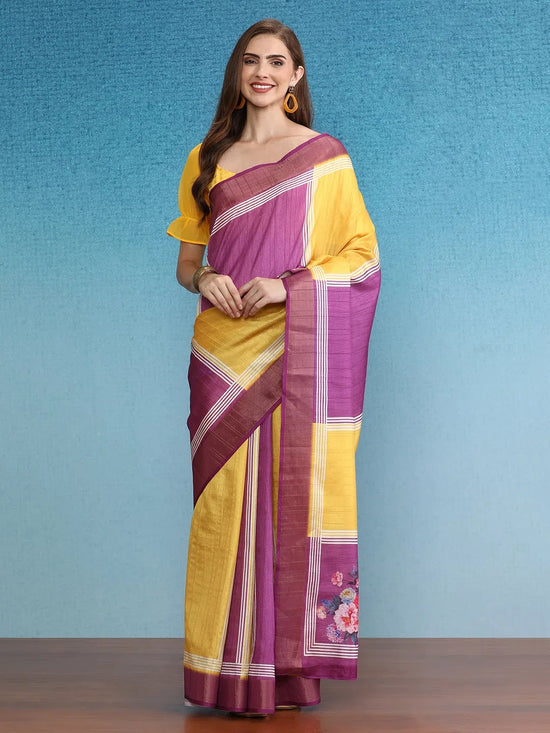 Eternal Vintage Aura Saree-SZ-DGRANGOLI-YL-2075