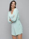 Women's Sea Green Solid Jumpsuit-AE-9984-Seagreen