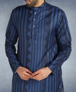 Hangup Men Standard Printed Men's Indian Wear-ST1111287_Navy_Lkurta