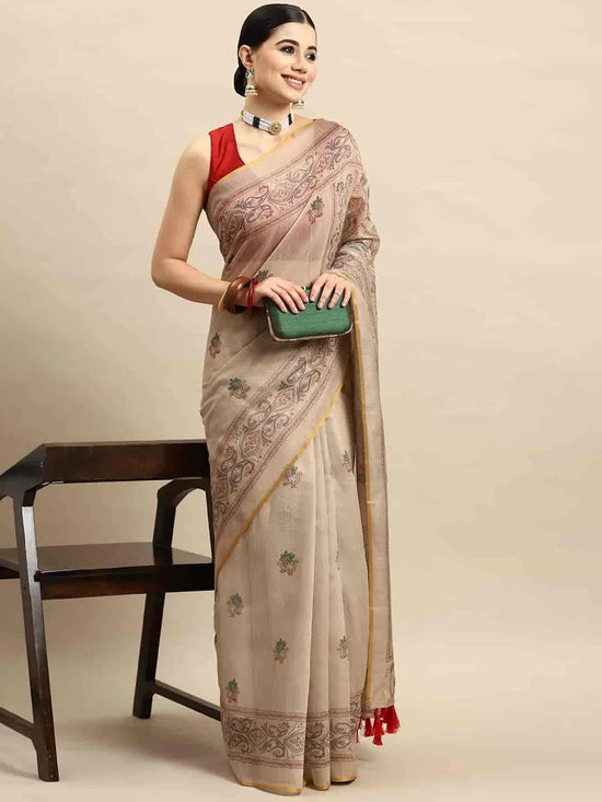 Threadwork Blooming Wonder Saree-SZKLD000-1645