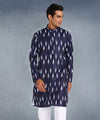 Hangup Men Standard Printed Men's Indian Wear-ST1011286_Blue_PrntLkurta_S