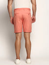 Men Peach Solid Shorts-ORBIT-1-Peach