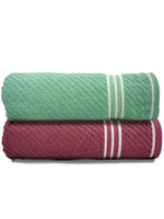 Athom Living Diagonal Stripe Terry Towel Pack of 2-DST-FH