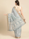 Minimalist Aura Drape Saree-SZ-FLORA-GY-1980