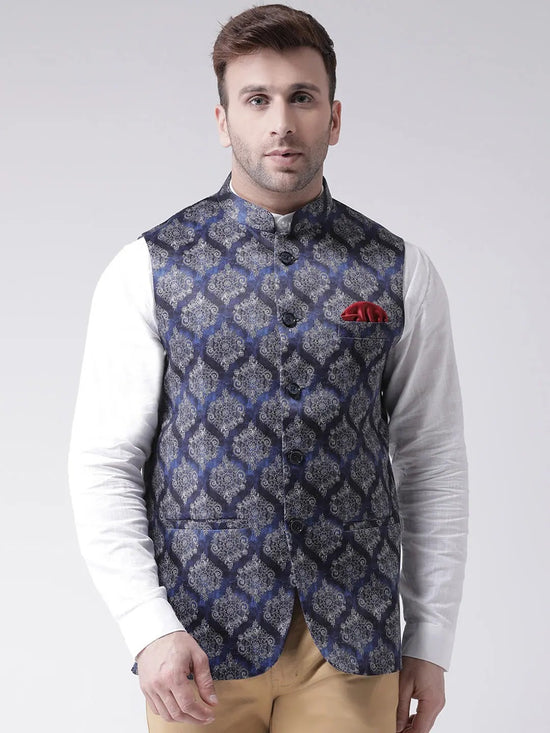 Hangup Men Standard Printed Men's Indian Wear-77APrintedNehru