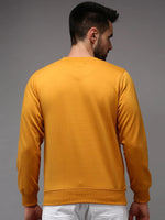 Men Yellow Printed Sweatshirt-OTSS-21-Mustard