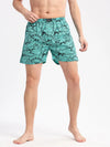 Men Printed Turquoise Blue Boxer-AM-141-2-Turquoiseblue