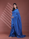 Sapphire Blue Pure Cotton Soft Saree With Sequined Work-MA59CT06510038