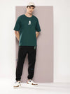 Dillinger Green Graphic Oversized T-shirt-DLMOV239BSM-S