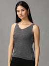 Women's Black Solid Top-BEC-22-Black