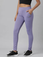 Women Lavender Solid Trackapant-AF-1723-Lavender