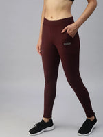 Women's Burgundy Solid Track Pants-AF-1723-Burgundy