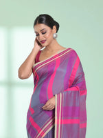 Multicolor Cotton Saree With Stripes Design-MA59CT06530019