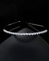 Silver Plated AD Studded Hairband-VOJ454