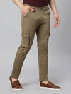 Zipper Cargos - stretchable with 6 pockets-Beige-HC5013-30