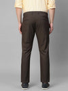 Genips Men's Brown Cotton Stretch Caribbean Slim Fit Self Design Trousers-108-429L_BKOL_30