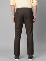 Genips Men's Brown Cotton Stretch Caribbean Slim Fit Self Design Trousers-108-429L_BKOL_30