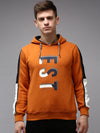 Men Orange Solid Sweatshirt-OD-6012-Orange