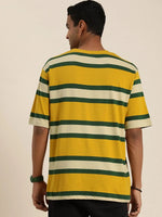 Dillinger Multicoloured Striped Oversized T-Shirt-DLMOV198STR07-S