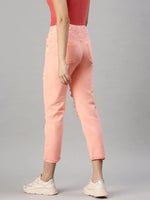 Women's Denim Pink Jogger Jeans-GZJOGTO1-Pink