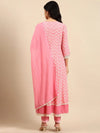 Women's Pink Printed Kurta Set-RF-1760-Pink