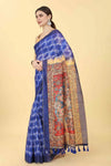 Blossoming Charm Drape Saree-SZ-INDIGO-1413