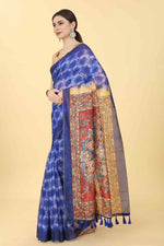 Blossoming Charm Drape Saree-SZ-INDIGO-1413