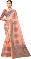 Pink Printed Art Silk Saree-VSAR1222Aa-Standard